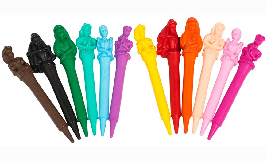 Image 3: Disney Princess Crayons 12-Pack