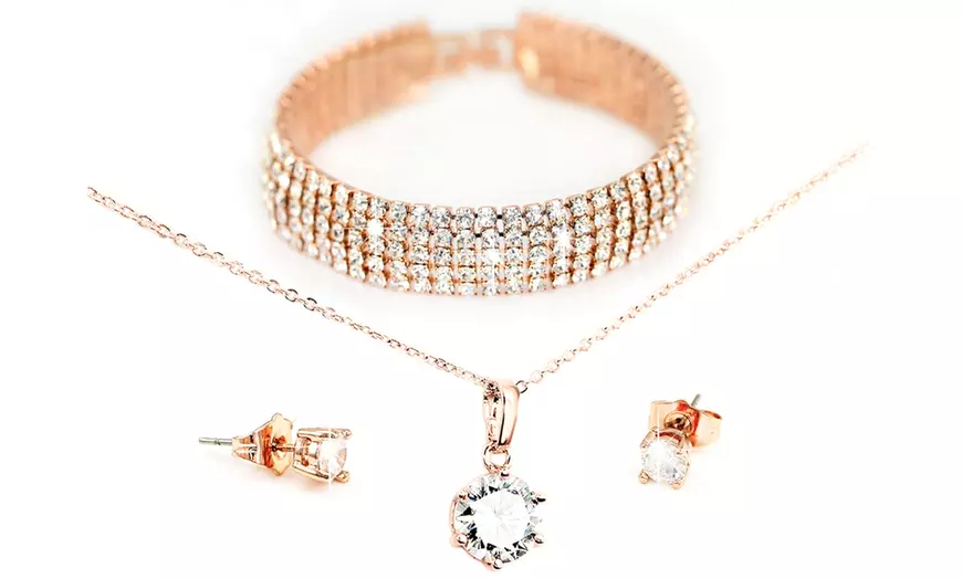 Image 3: 1 ou 2 parures bijoux Polaris ornées de cristaux Swarovski®