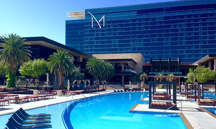 $75 for VIP Pool Access for up to 4 Guests and Couchset Plus Champagne at M Resort Las Vegas ($180 Value)  - Primary Image