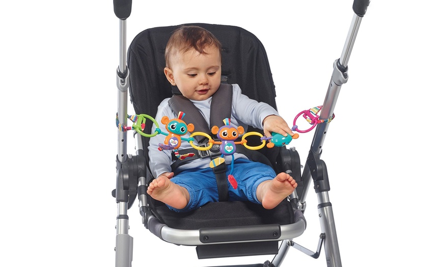 Image 1: Lamaze Monkey Links Pram Baby Toy