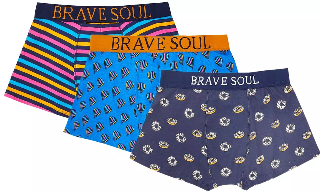 Two- or Three-Pack of Brave Soul Men's Boxers - Primary Image