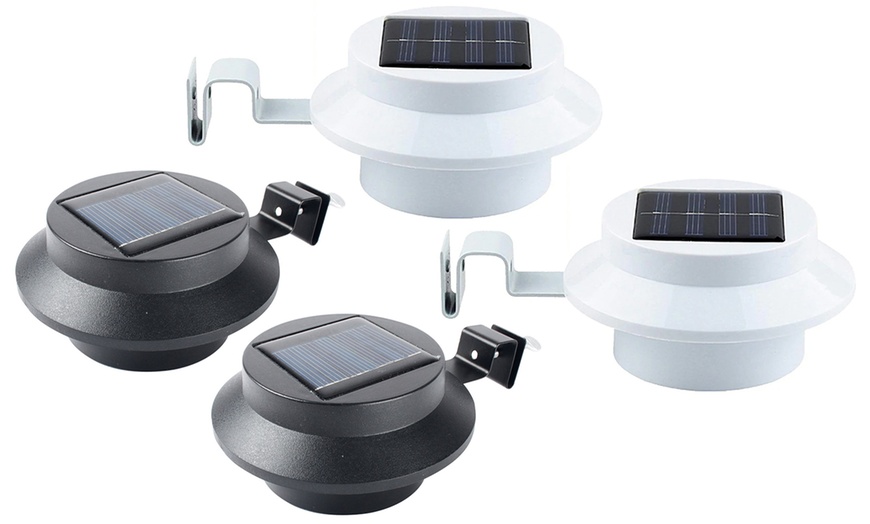 Image 9: Two- or Four-Pack of LED Solar Gutter Lights