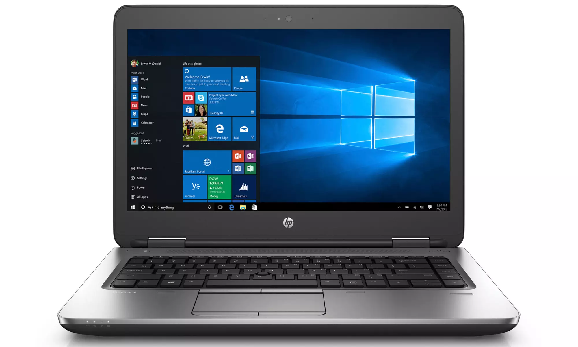 HP Probook 640 G1 14" Notebook with 2.6GHz Intel Core i5-4300M CPU, 8GB RAM, and 128GB SSD or 320GB HDD (Refurbished) - Primary Image