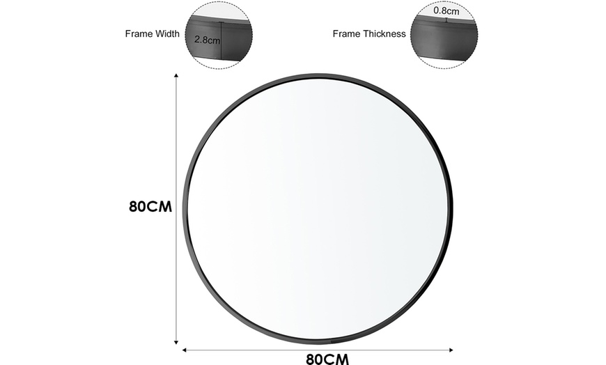 Image 11: Nordic Round Mirrors, Stylish Frames in Various Sizes