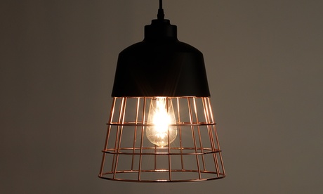 Lampadario Grid realizzato in metallo