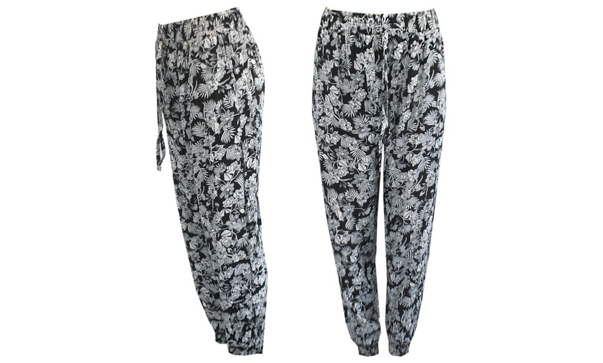 Image 4: Printed Soft Cotton Trousers