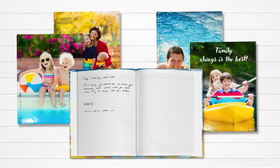 One, Two, Three, Four, or Five Personalized 100-Page Notebooks from Printerpix (Up to 76% Off) - Primary Image