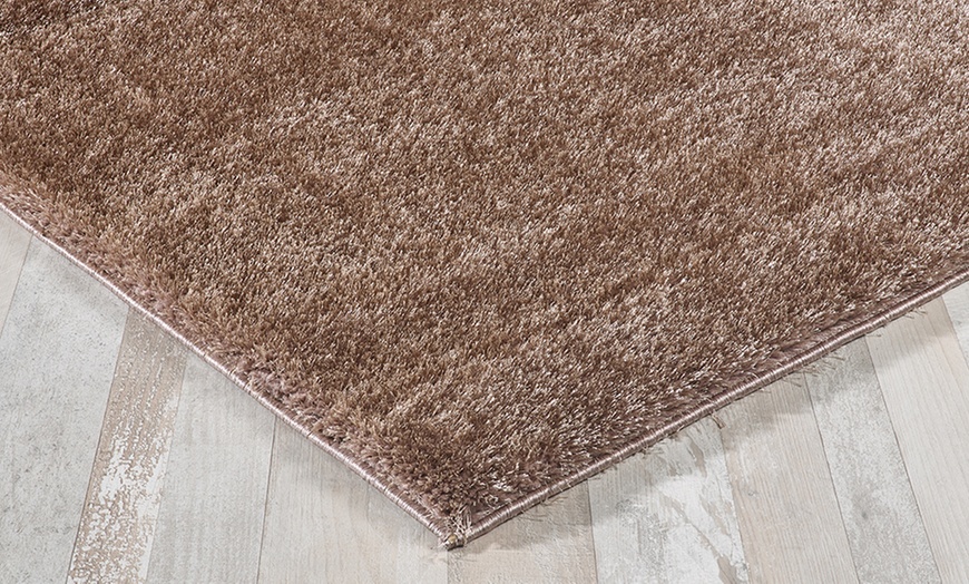 Image 20: Shimmer Soft Shiny Thick Shaggy Rug