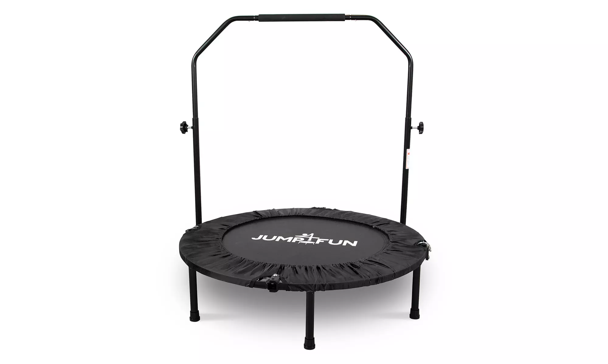 Jump4fun Mini-Fitness-Trampolin mit Doppel-Stange