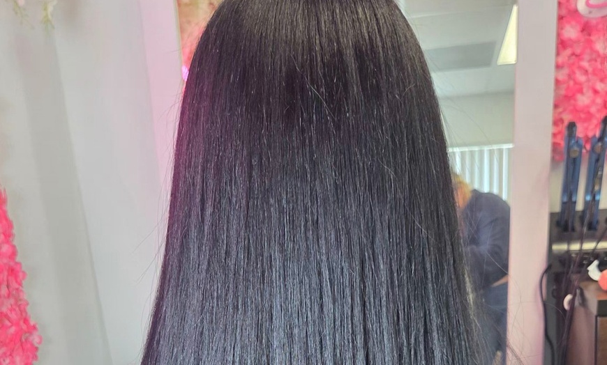 Image 10: Single Roots Touch Up with Style, Partial Highlights, Haircut & More