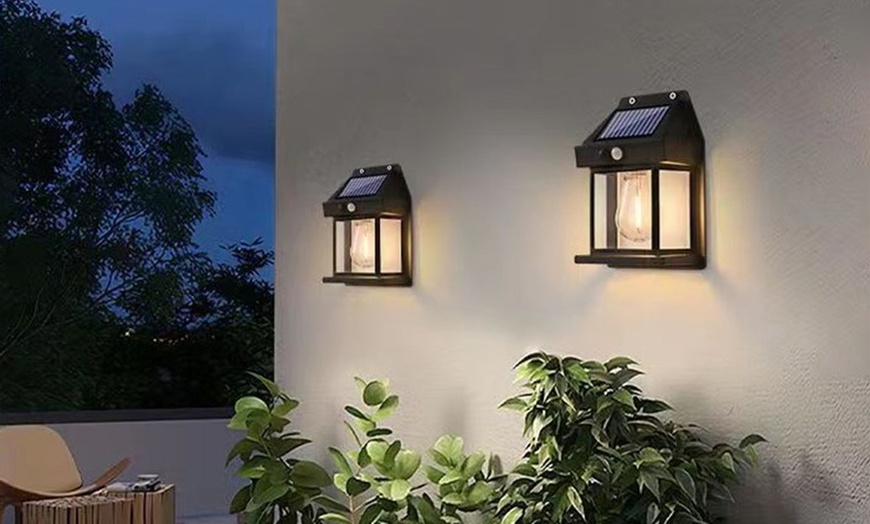 Image 3: Up to Four Pieces of Motion Sensor Solar Wall Lights