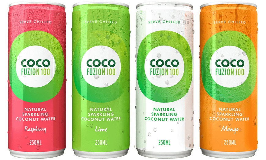 Image 1: Natural Sparkling Coconut Water