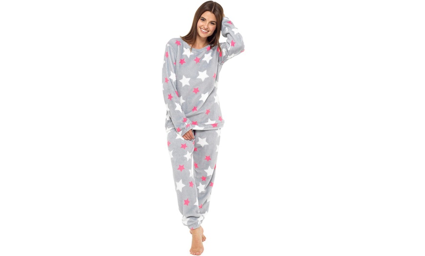 Image 3: Two-Piece Fleece Loungewear Set