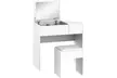 HomCom Flip-Up Dressing Table with Stool - Image 7