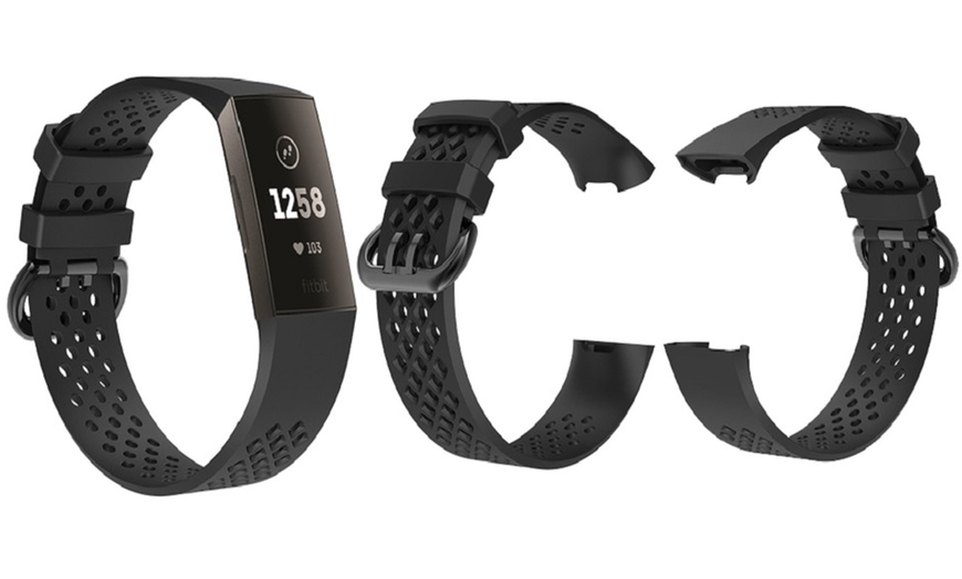 Image 5: Silicone Band for Fitbit Charge 3