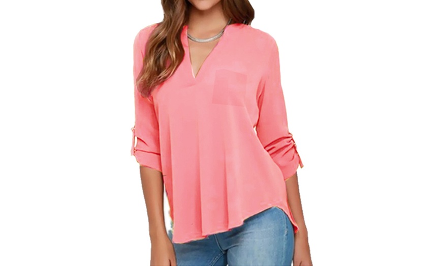 Image 6: Women's V-Neck Blouse