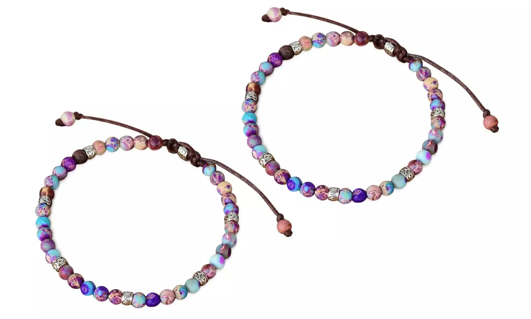 1 of 2 kleurrijke armbanden