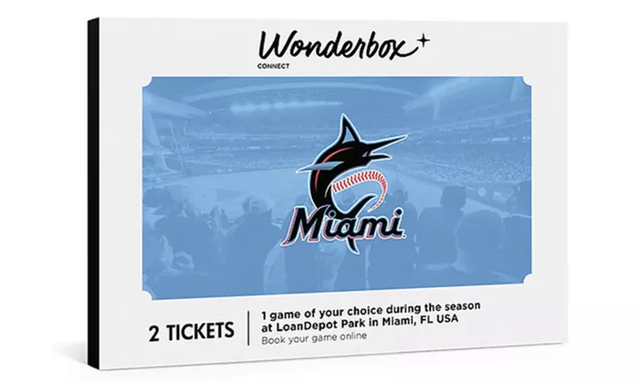 2 Tickets for a Miami Marlins Game at LoanDepot Park - Valid Any Day! 