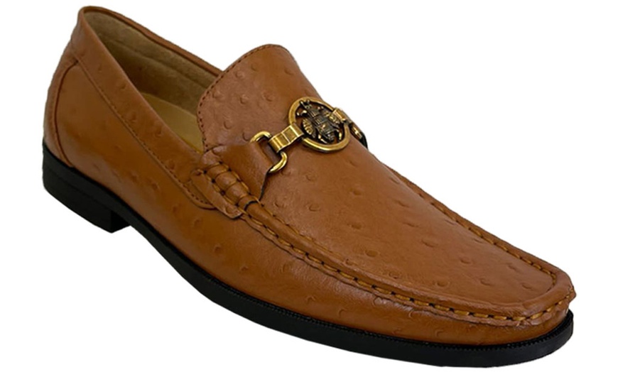 Image 17: Men's Slip-on Leather-Look Moccasins