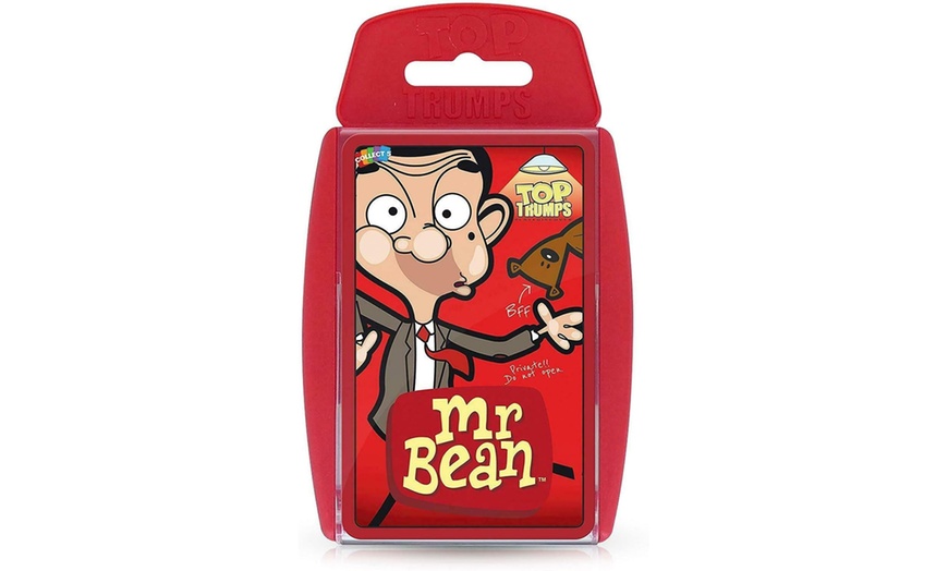 Image 2: Winning Moves Mr Bean, Elf on the shelf, Football Managers Top Trumps