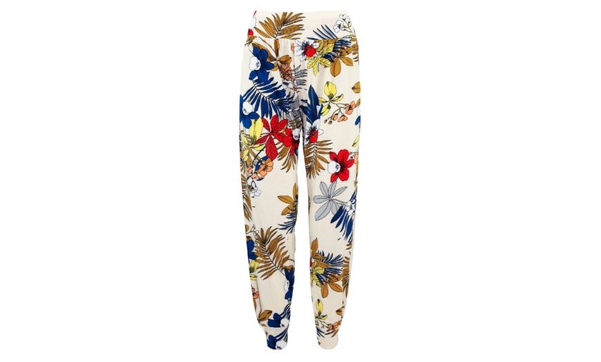 Image 3: Floral Baggy Leggings