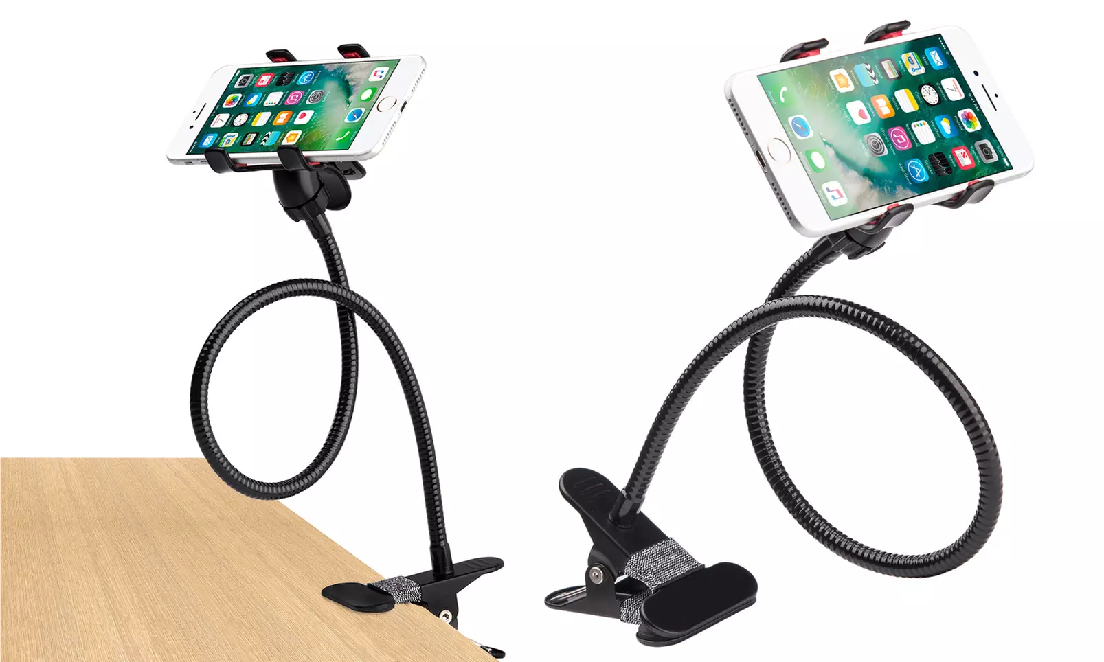 Universal Lazy Bracket Flexible Clip Holder for Phones and Tablets - Primary Image