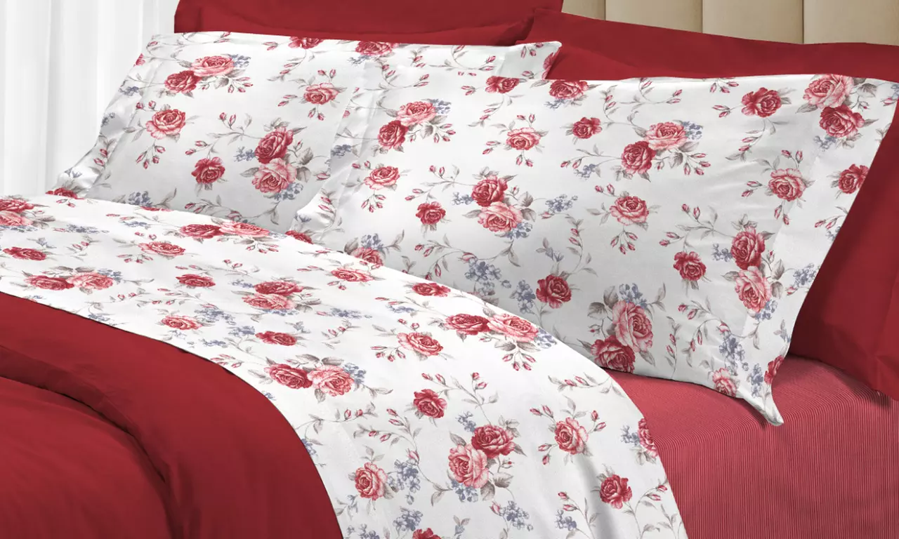 Completo di lenzuola in cotone Co. Ingros. Tex