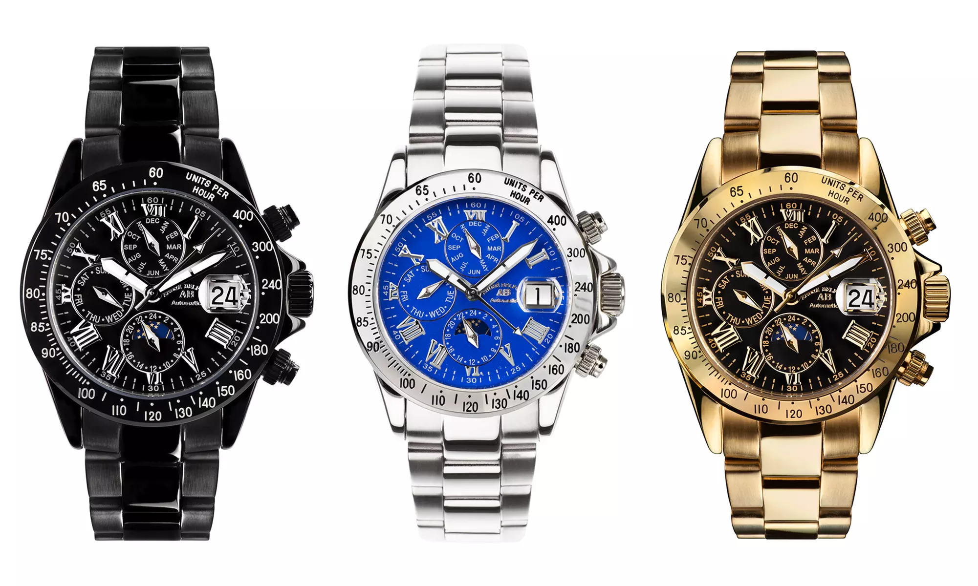 Montre automatique "Le Capitaine" pour homme avec verre en saphir, de la marque André Belfort - Primary Image