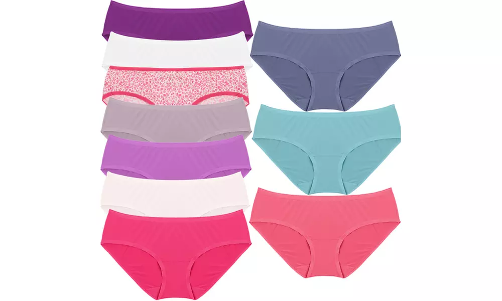 Fruit of the Loom Women's Microfiber Hipster Briefs (10-Pack) - Primary Image