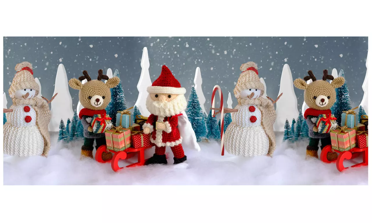 Passatoia digitale in stile natalizio