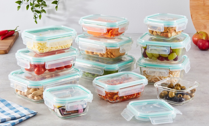 Image 1: 12-Piece Glass Food Storage Set