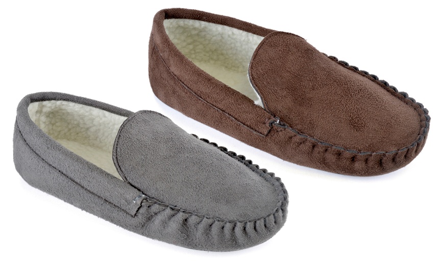 Image 1: One or Two Pairs of Men's Moccasins