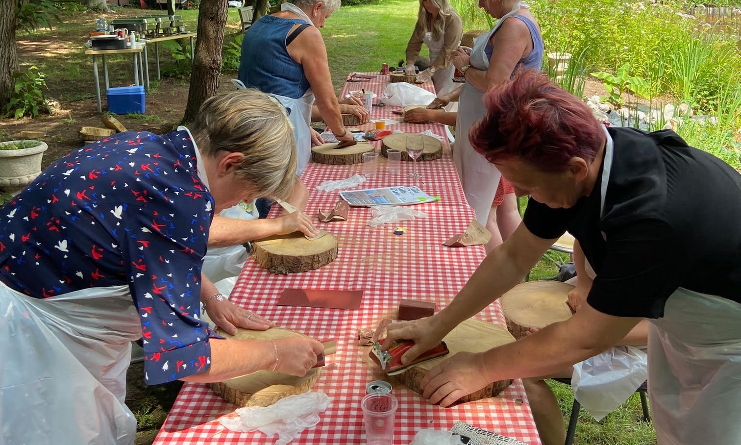 Creatieve openlucht-workshop incl. drankje