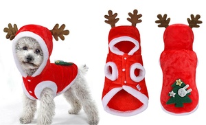 Christmas Reindeer Pet Hoodie