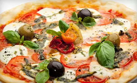 $15 for a Three-Topping Pizza, 15 Chicken Nuggets, Four Pops, and Parmesan-Garlic Bites at Pisa Pizzeria ($30 Value) - Primary Image