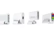 Sleek Socket Fast Charging 5-Port USB Charger with Thin Plug and Wall Plate - Second Medium