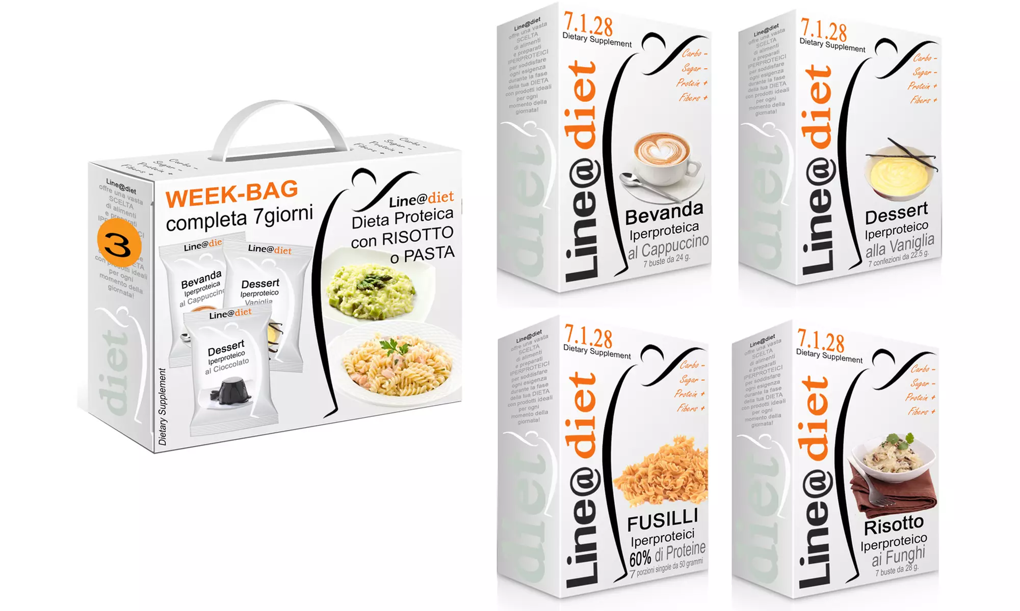 Kit Dieta Proteica Line@ con risotto e pasta
