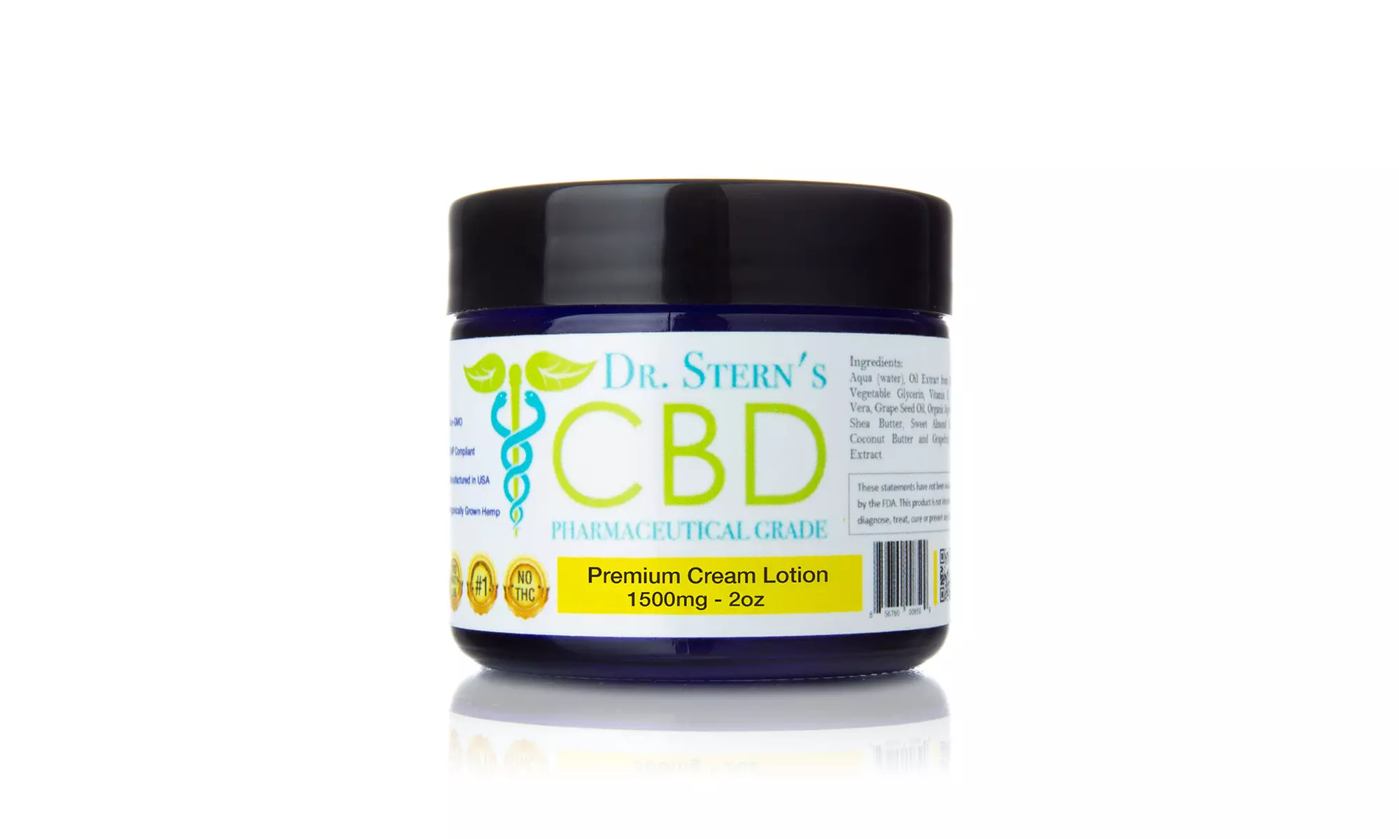 CBD Infused Pain Relief Creams from Dr. Stern's (500mg, 1000mg or 1500mg) - Second Medium