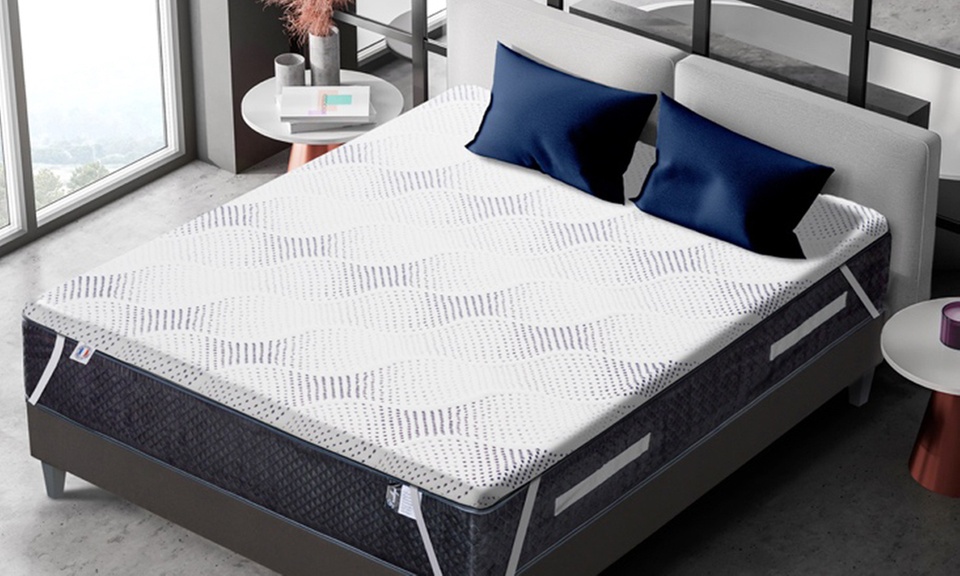 Surmatelas Visco Touch bi-technologie, mémoire de forme et gel frais