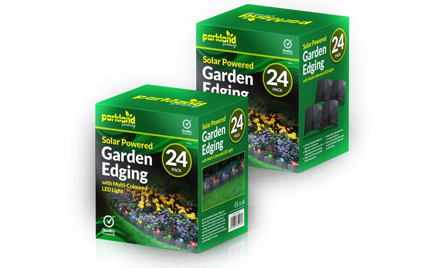 Image 4: 24-Pk Solar-Powered Garden Edging