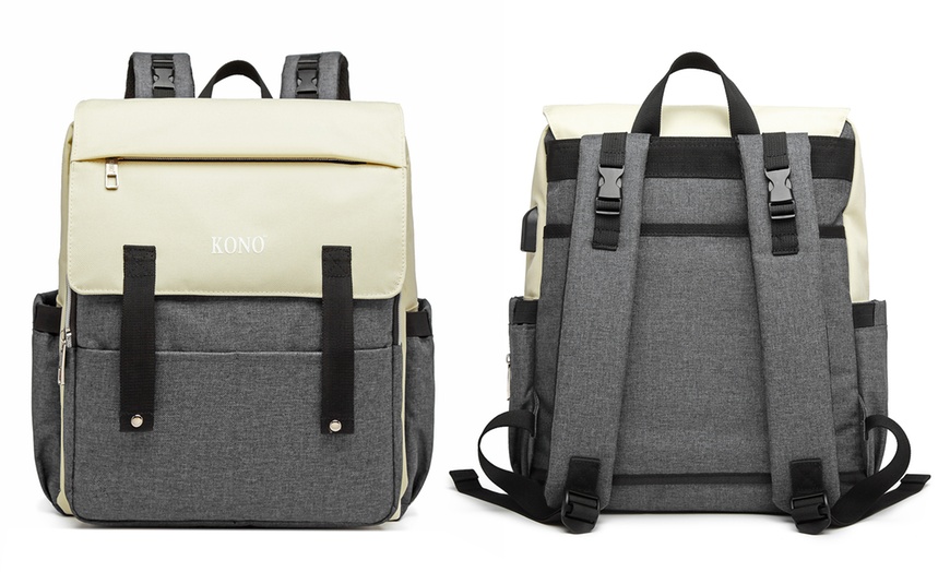 Image 8: Kono Multi-Compartment Backpack