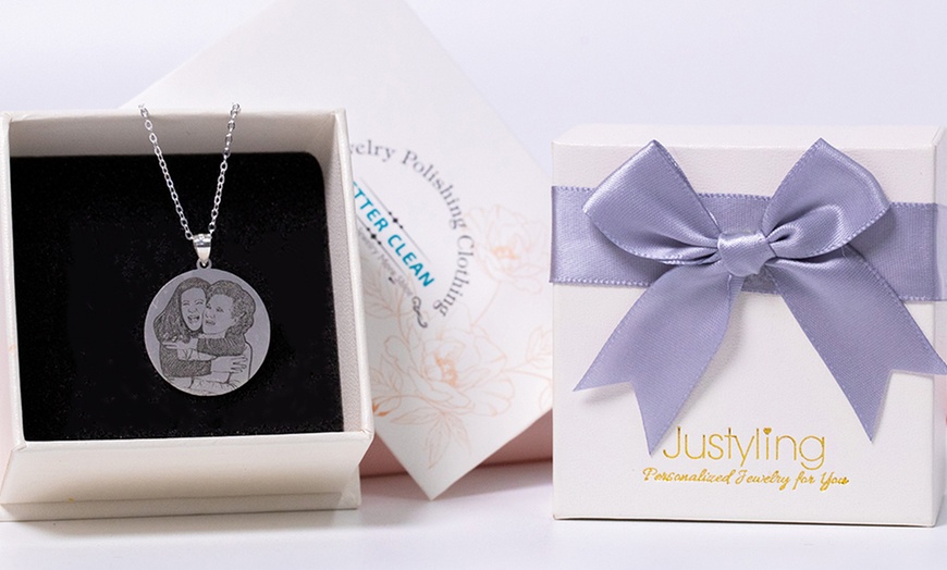 Image 25: Custom Projection, Name, or Photo Necklace
