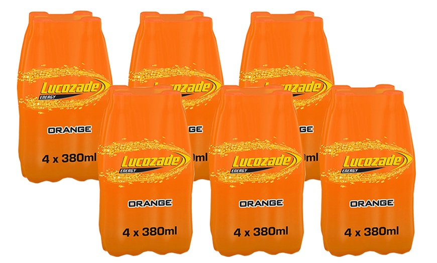 Image 7: Lucozade Energy Flavoured Sparkling Drink 380ml 24-Pack