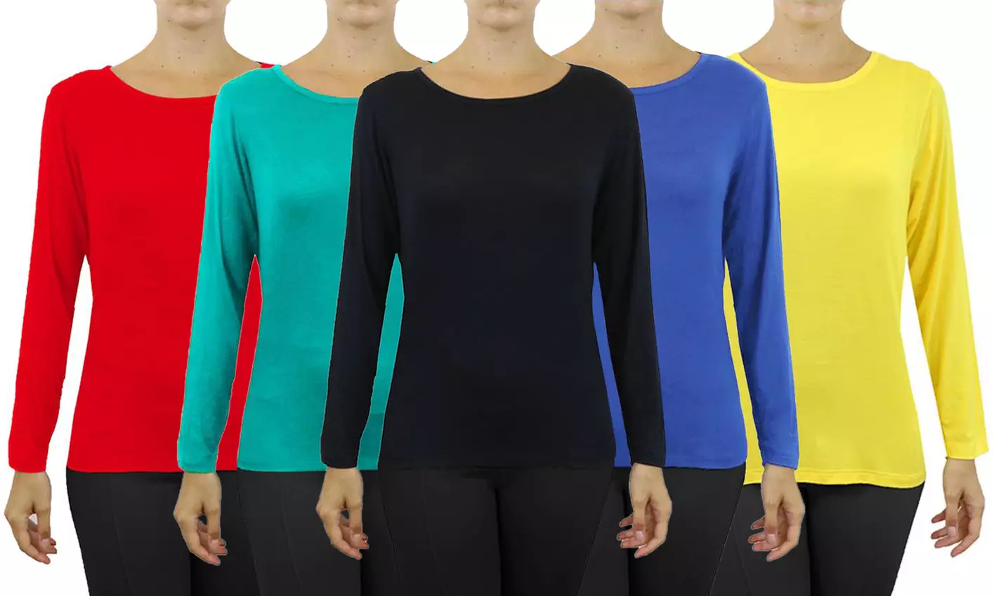 Women's Lightweight Long-Sleeve Stretch Tees - Primary Image
