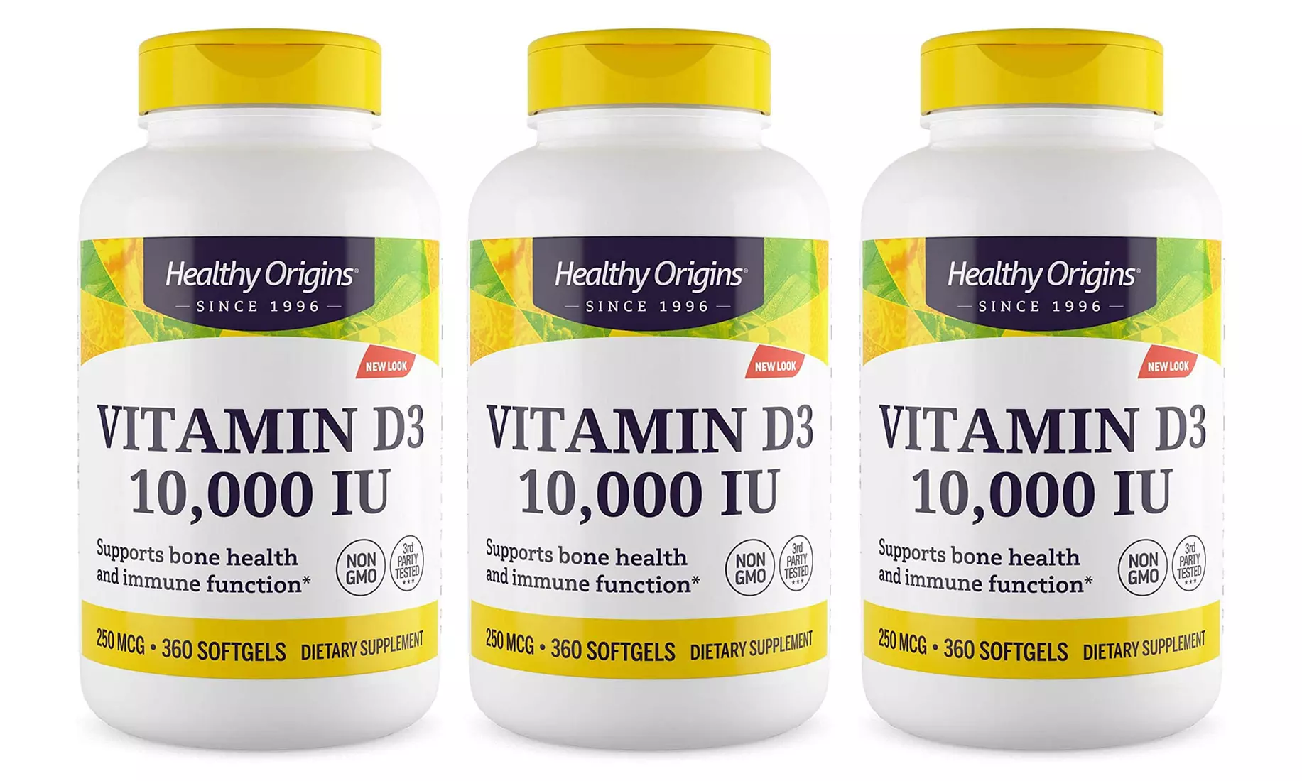 Fino a 1080 capsule di integratore alla vitamina D3 10000IU
