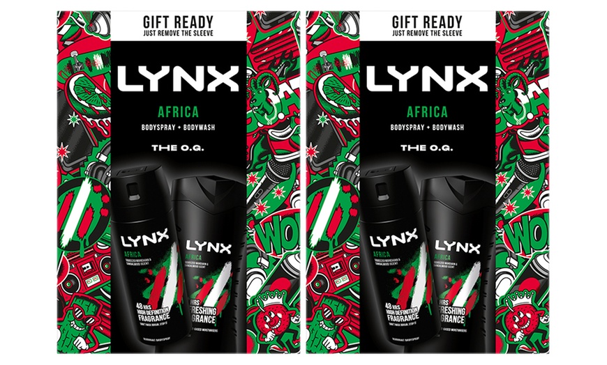 Image 4: Lynx Africa O.G. Body Wash and Body Spray Gift Set for Him