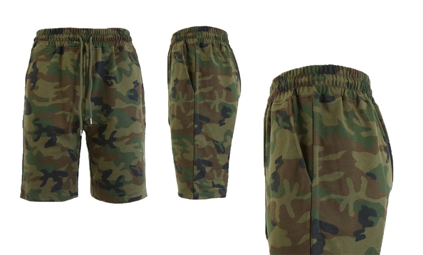 Image 21: Galaxy by Harvic Men's Slim-Fit Printed French Terry Shorts (S-2XL)