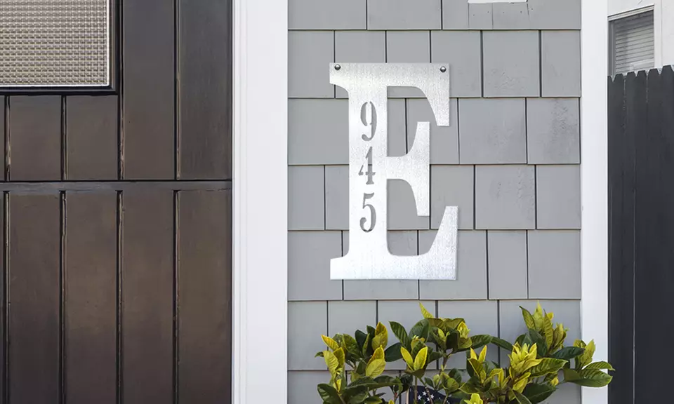 Custom Metal Letter or Number Address Signs from Rusted Orange (Up to 43% Off) - Primary Image