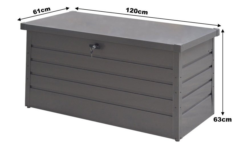 Image 15: 350L Lockable Outdoor Steel Storage Box
