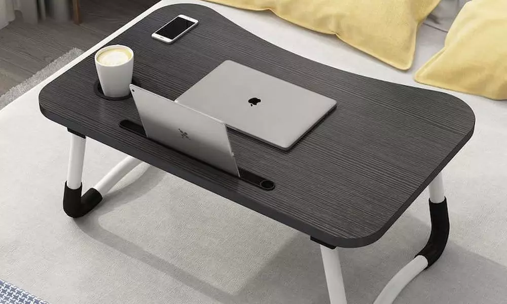 Herzberg Klapptisch mit Becher- und Tablettenhalter